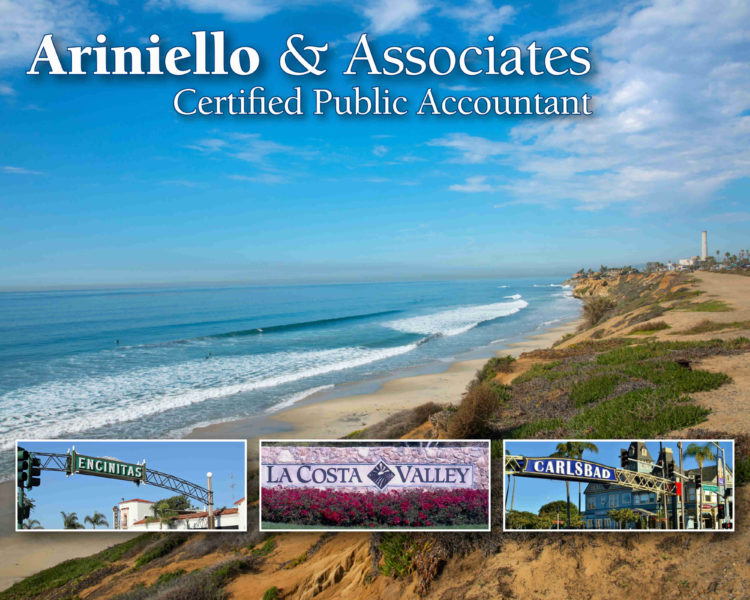 Arieniello CPA serving Encinitas Carlsbad taxes accounting quickbooks